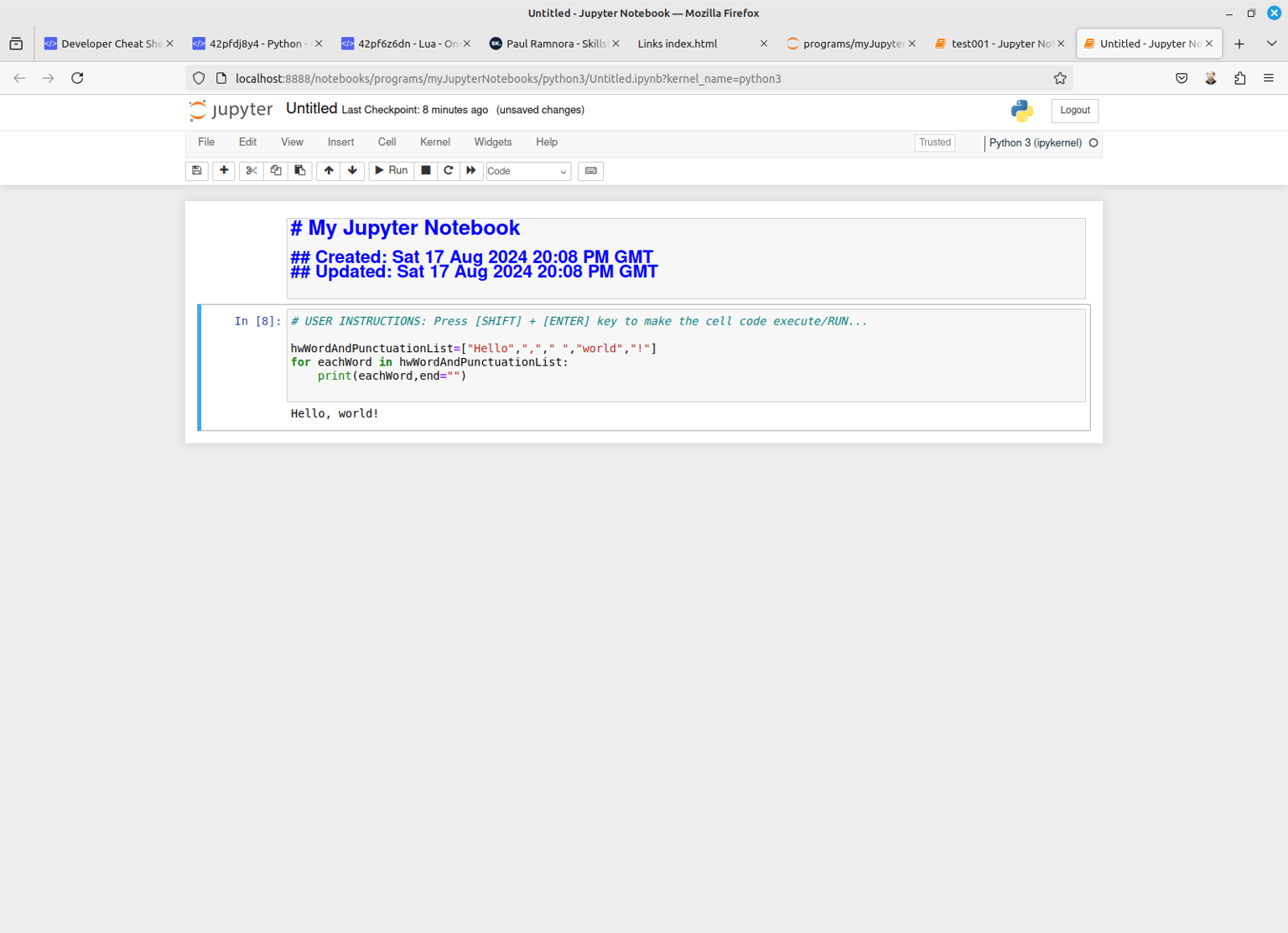 Beginners Programming: Python3 - Project 01 - image 16 - student project