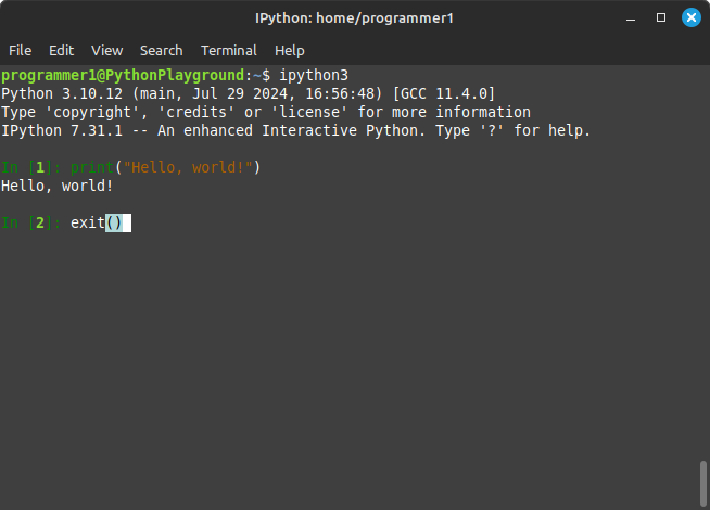 Beginners Programming: Python3 - Project 01 - image 2 - student project