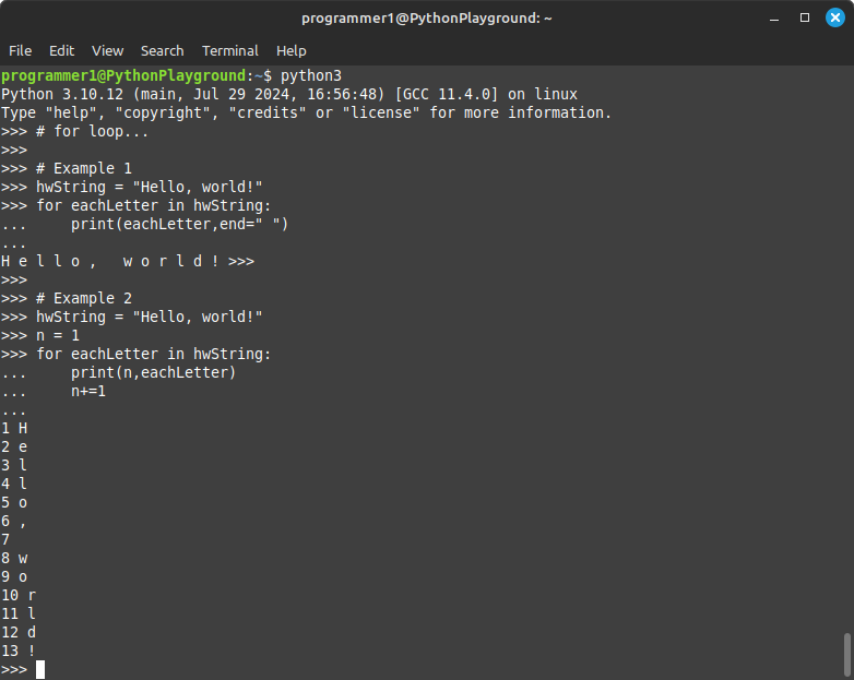 Beginners Programming: Python3 - Project 01 - image 11 - student project