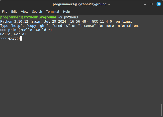 Beginners Programming: Python3 - Project 01 - image 1 - student project