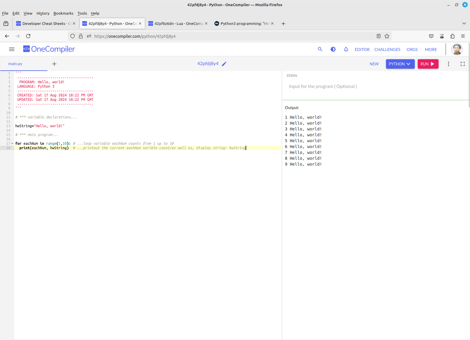 Beginners Programming: Python3 - Project 01 - image 15 - student project