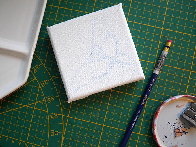 Butterfly gouache painting: Orange-tip - image 1 - student project