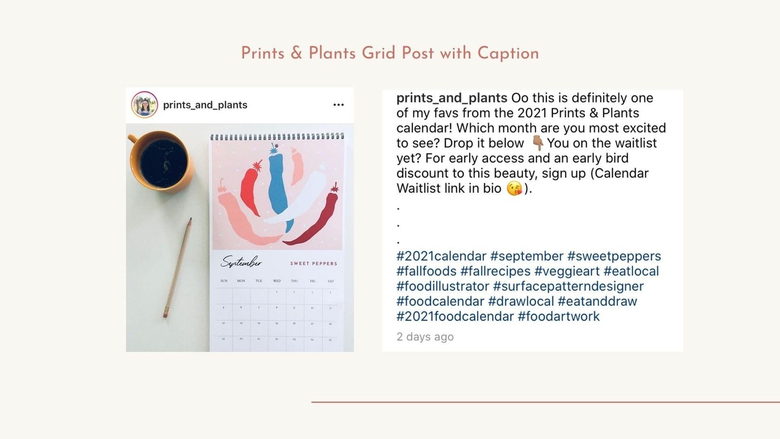 Instagram Content Plan & Sample Post - image 2 - student project