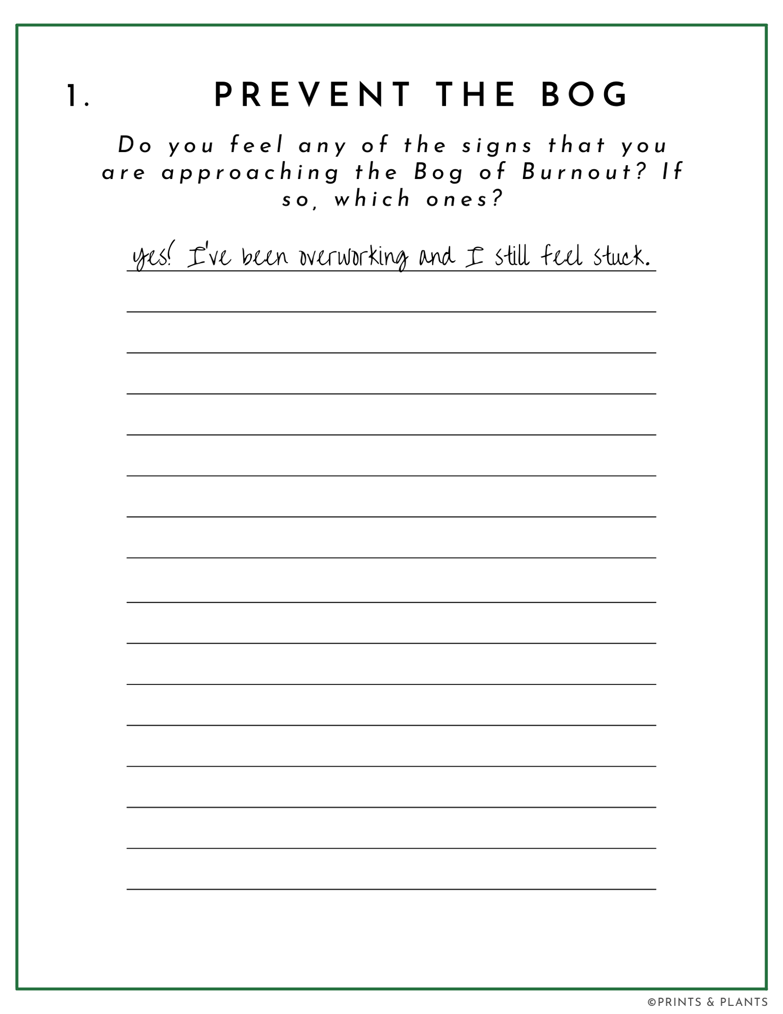 Field Guide Example: Tips to Prevent Burnout - image 2 - student project