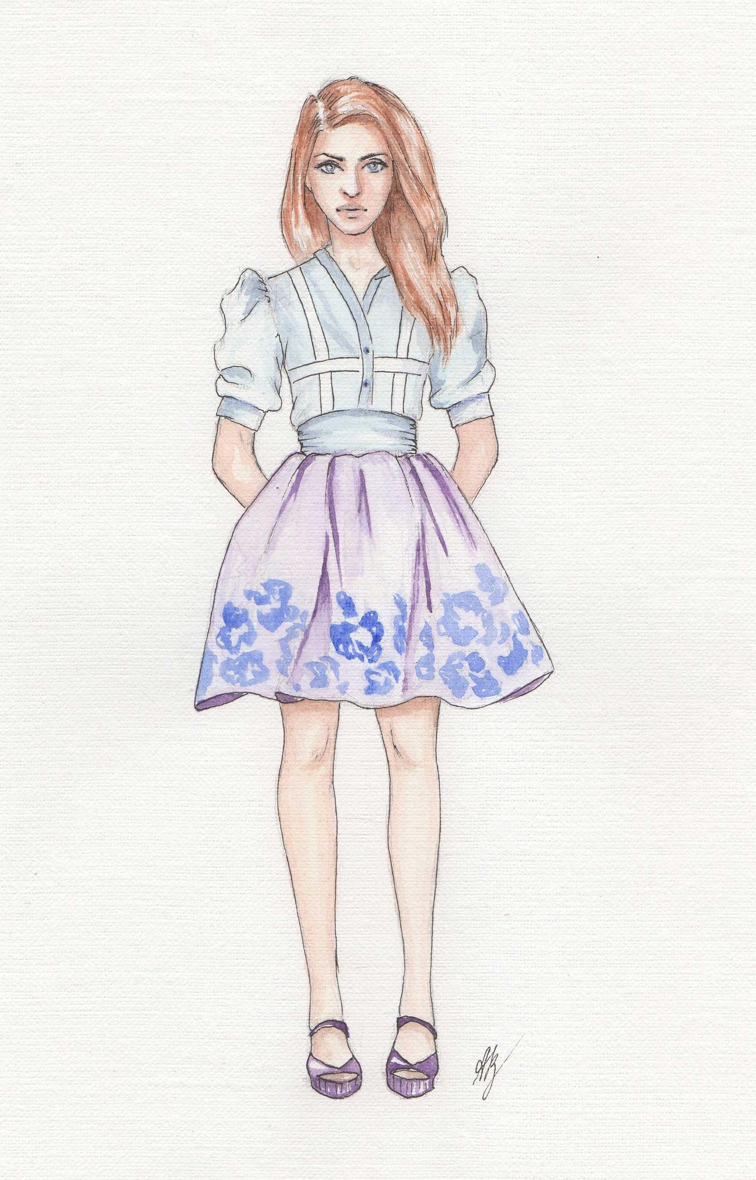Watercolor Ladies - image 2 - student project