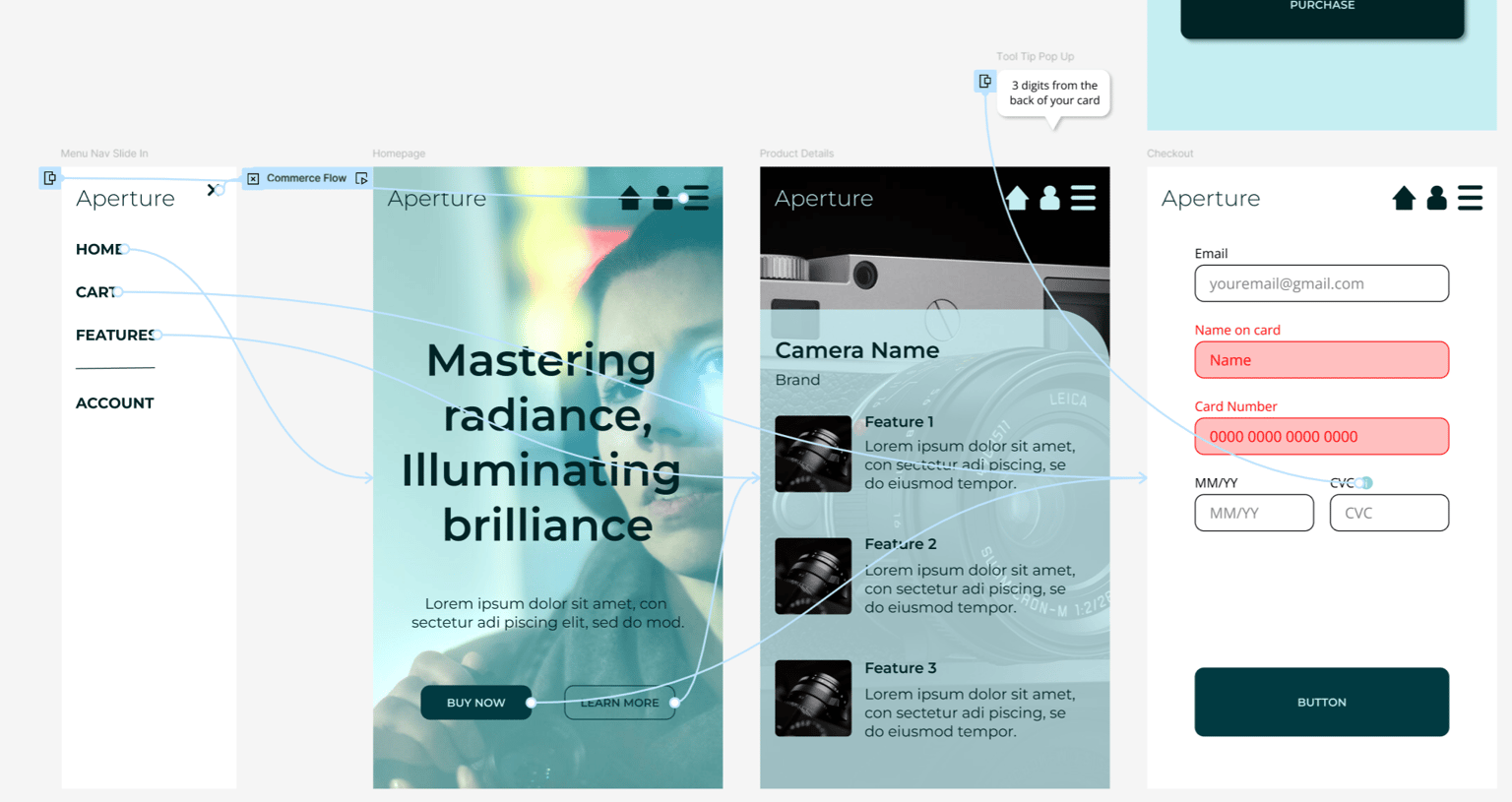 Bryce Burrows FIGMA UI UX Design Essentials - Class Projects - image 6 - student project