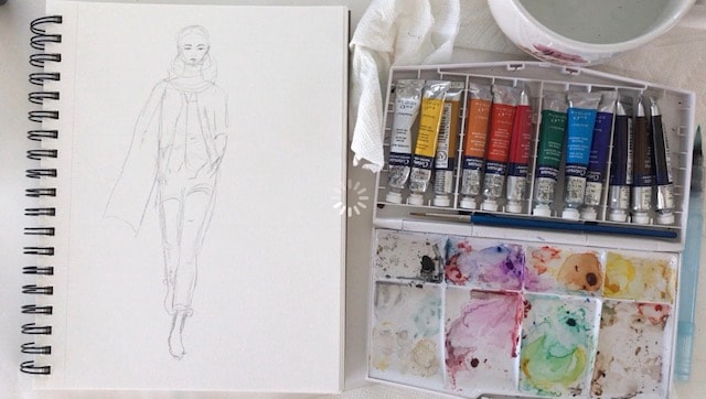 Fashion Illustration- Checked Print Suit - image 2 - student project