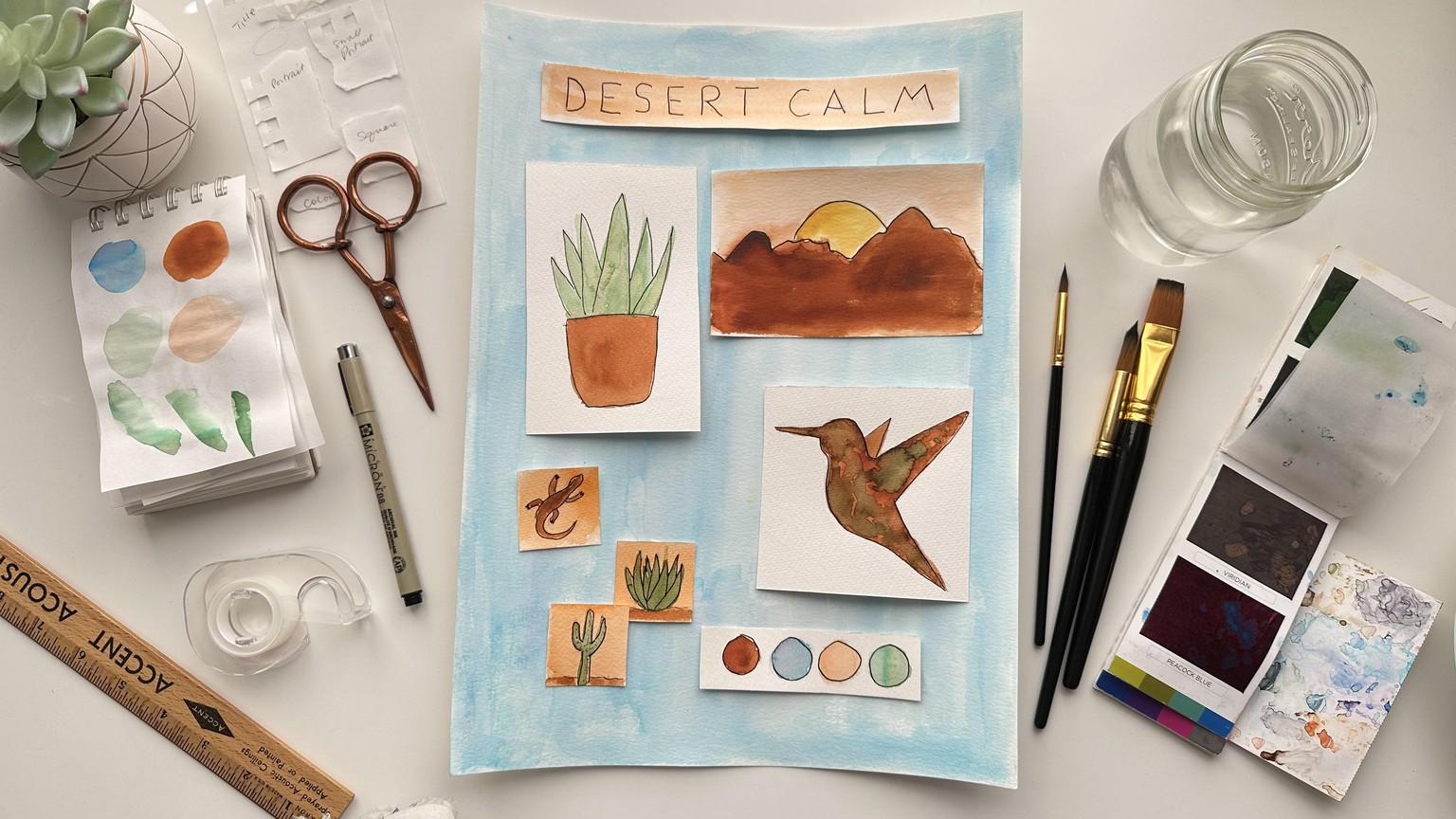 My Watercolor Mood Board - image 10 - student project