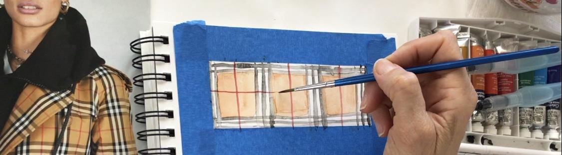 My Watercolor Fabric Swatch - image 5 - student project