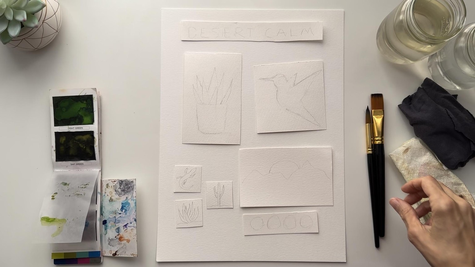 My Watercolor Mood Board - image 4 - student project