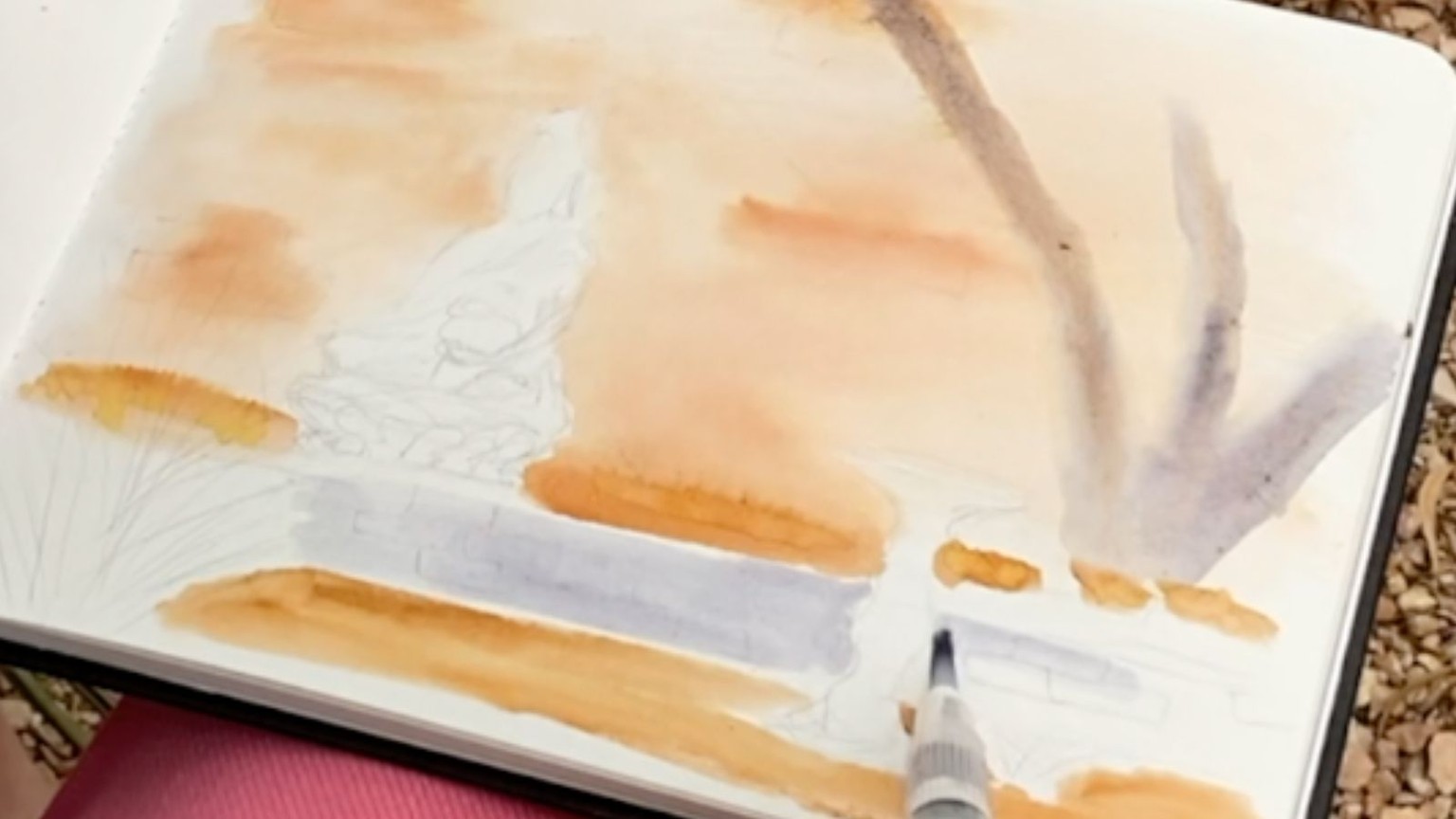 Watercolor Outdoor Scene - image 4 - student project