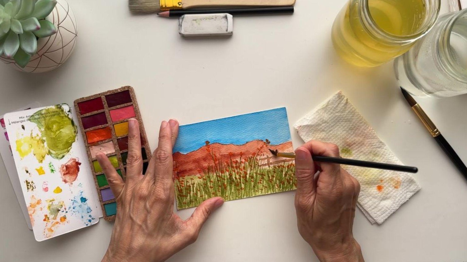 Watercolor Postcards - image 7 - student project