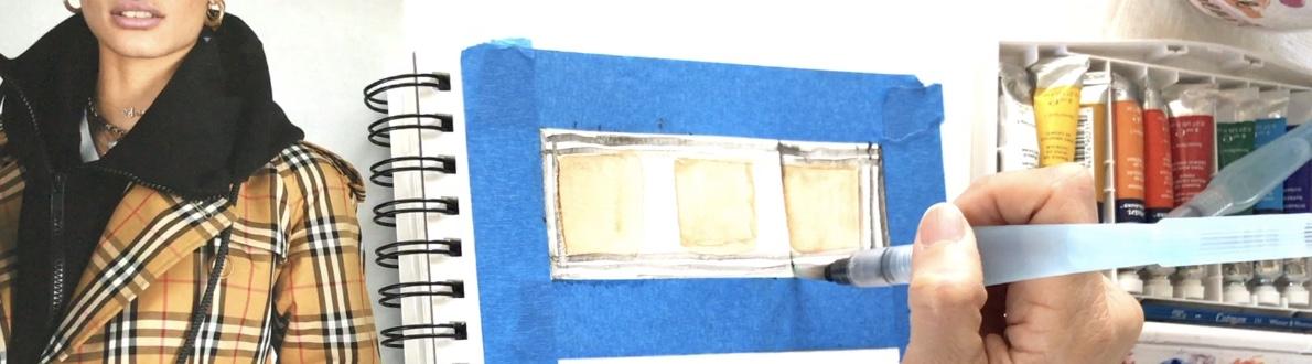 My Watercolor Fabric Swatch - image 4 - student project