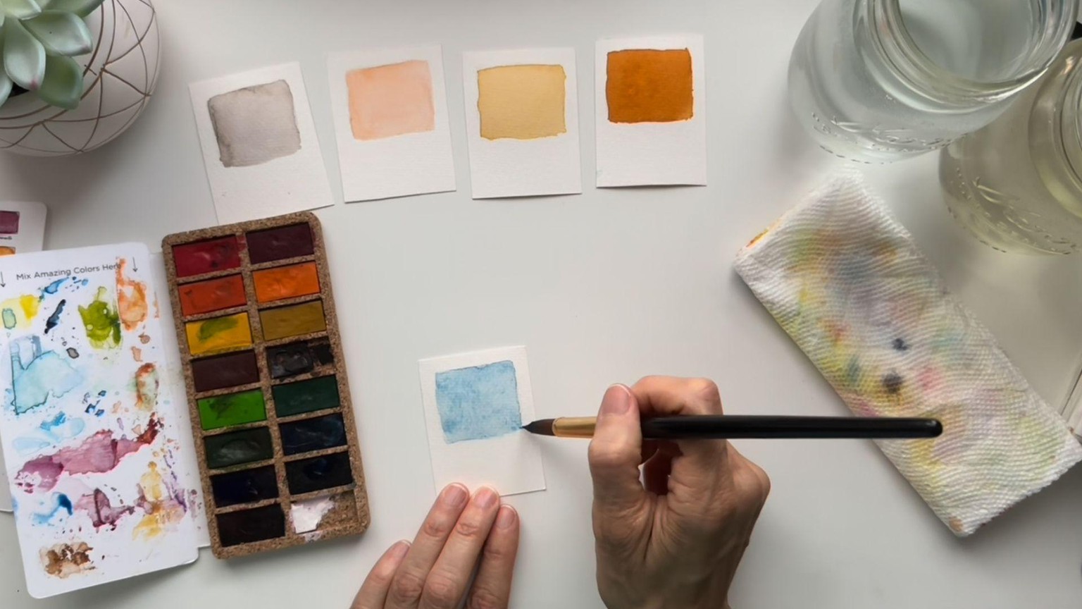 Watercolor Postcards - image 2 - student project