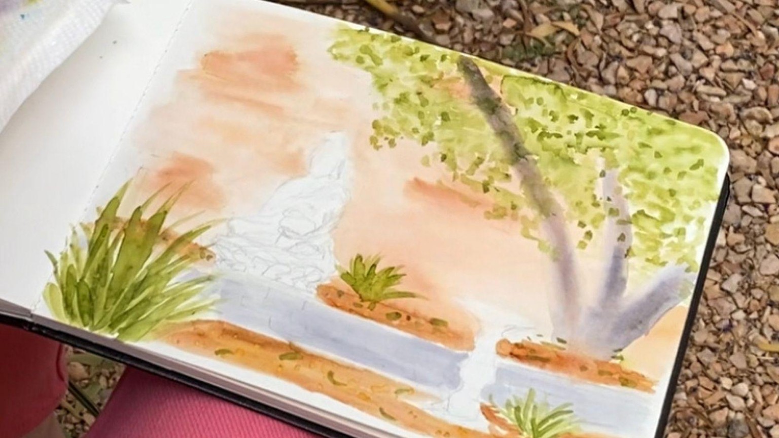 Watercolor Outdoor Scene - image 6 - student project