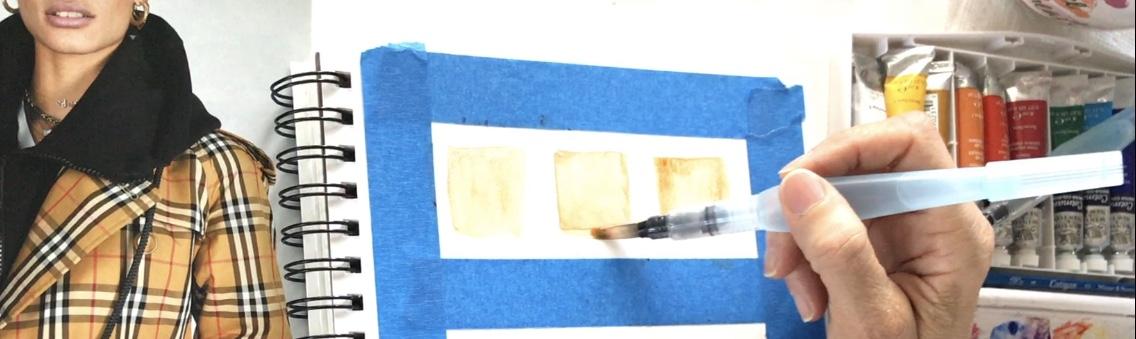 My Watercolor Fabric Swatch - image 3 - student project