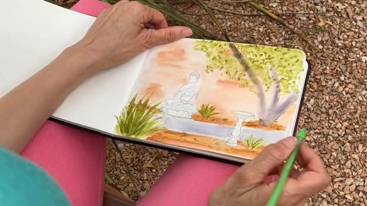 Watercolor Outdoor Scene - image 7 - student project