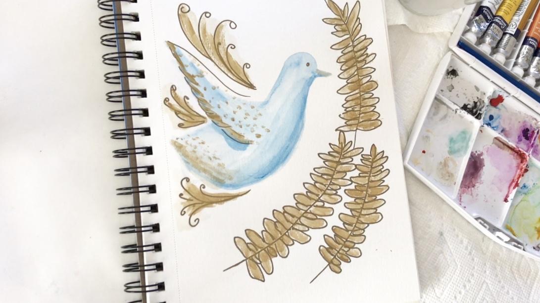 Embellished Dove - image 6 - student project