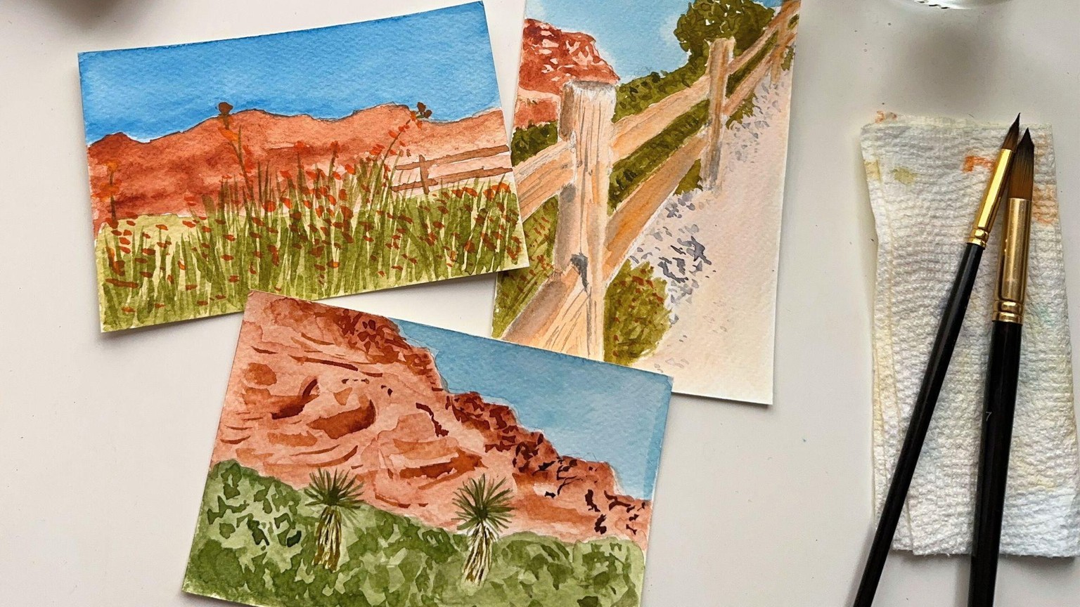 Watercolor Postcards - image 8 - student project