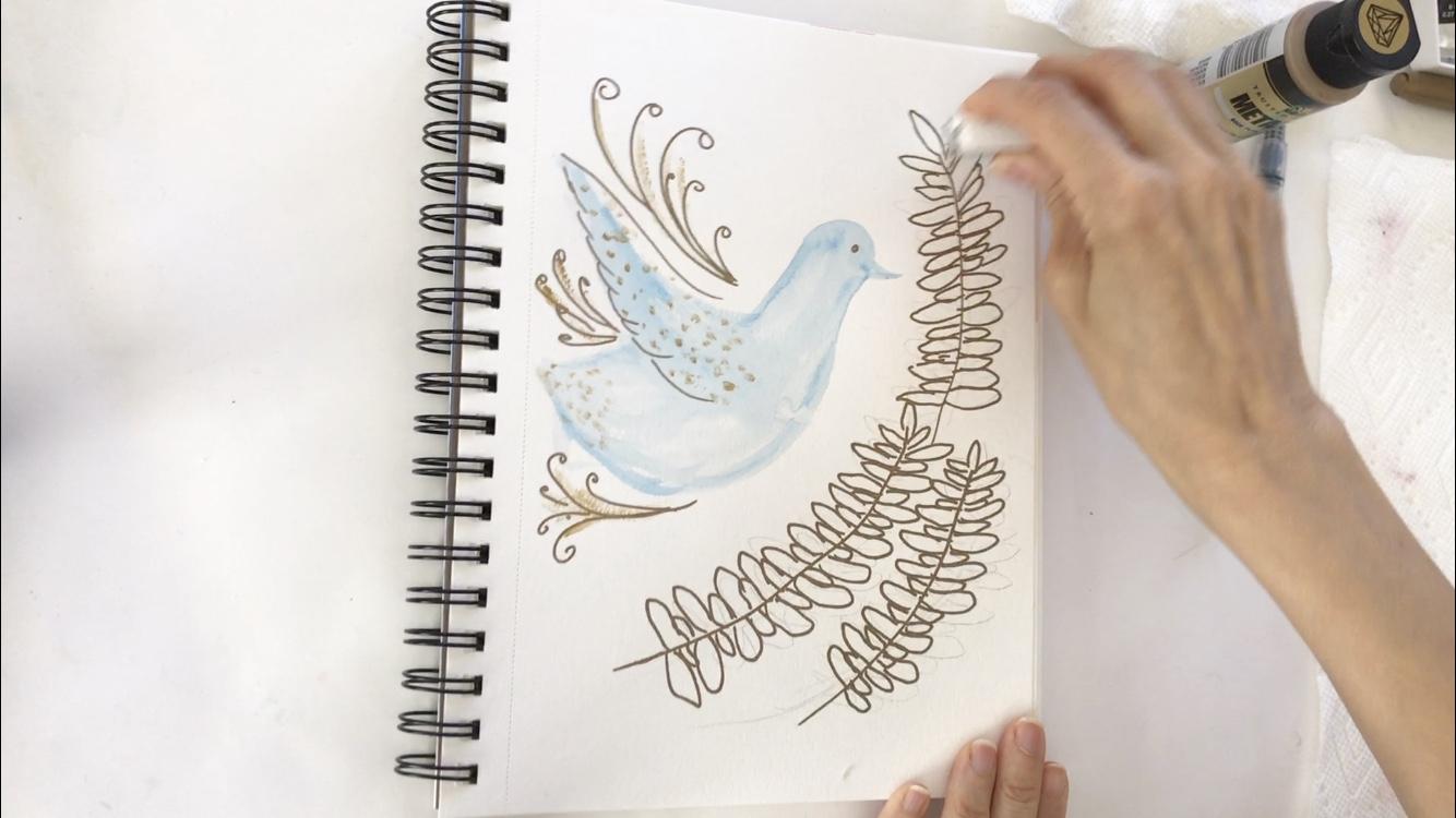 Embellished Dove - image 3 - student project