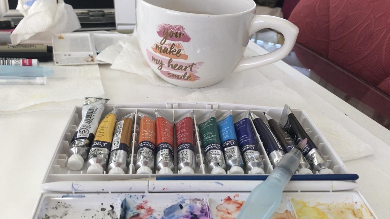 My Watercolor Fabric Swatch - image 1 - student project