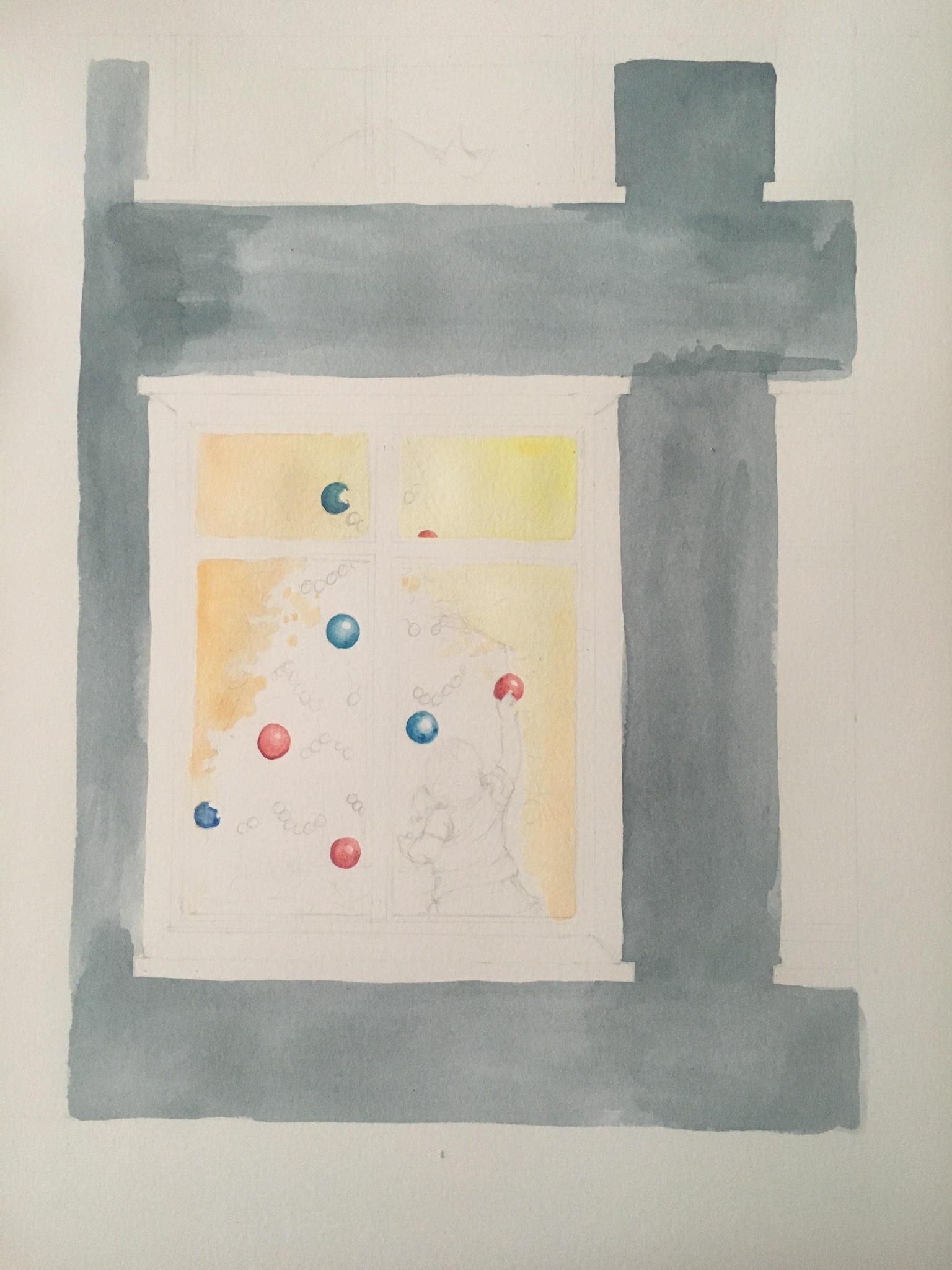Christmas Watercolour - image 4 - student project