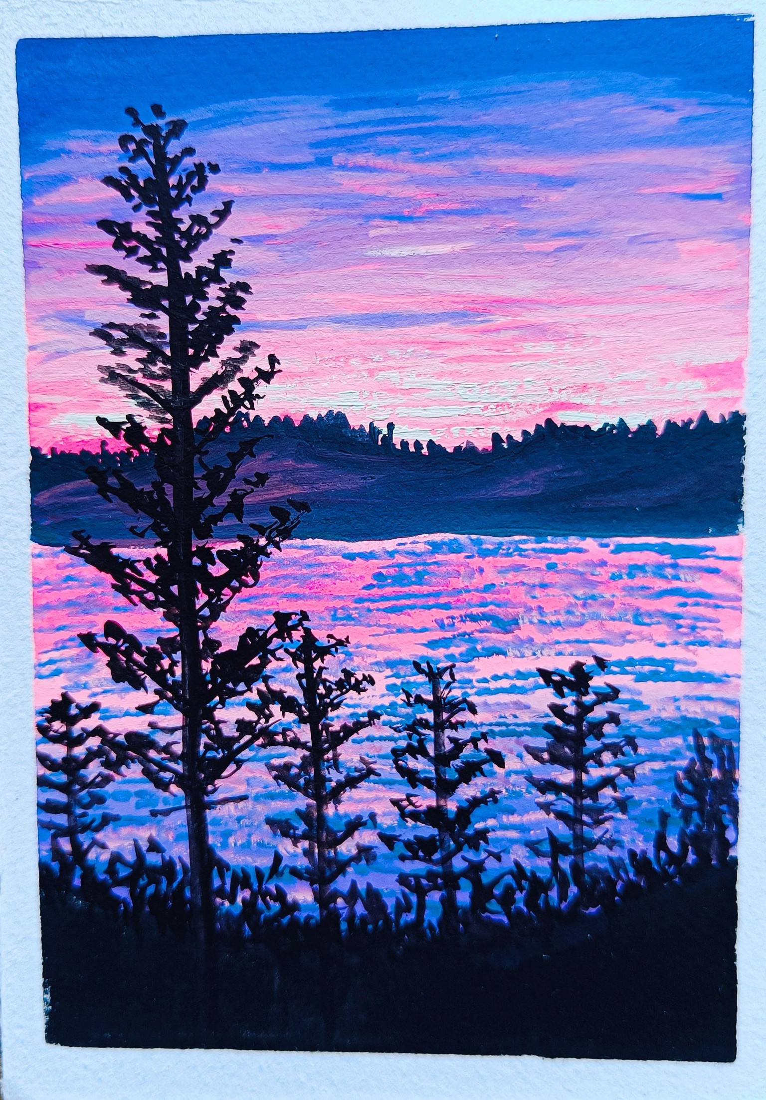 15 Days Gouache Landscape Painting - image 11 - student project
