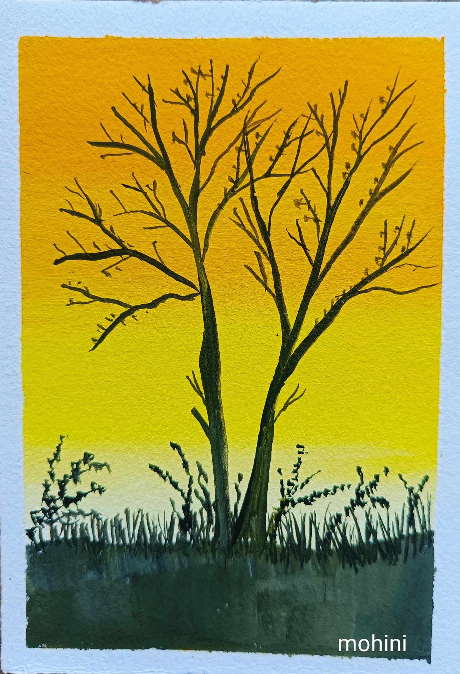 15 Days Gouache Landscape Painting - image 2 - student project