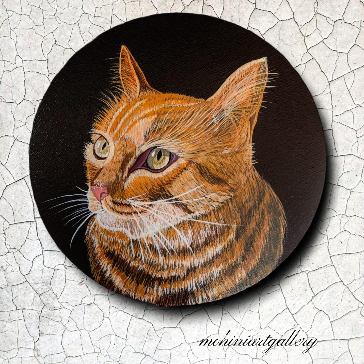 Cat Portrait Acrylic Painting - image 1 - student project