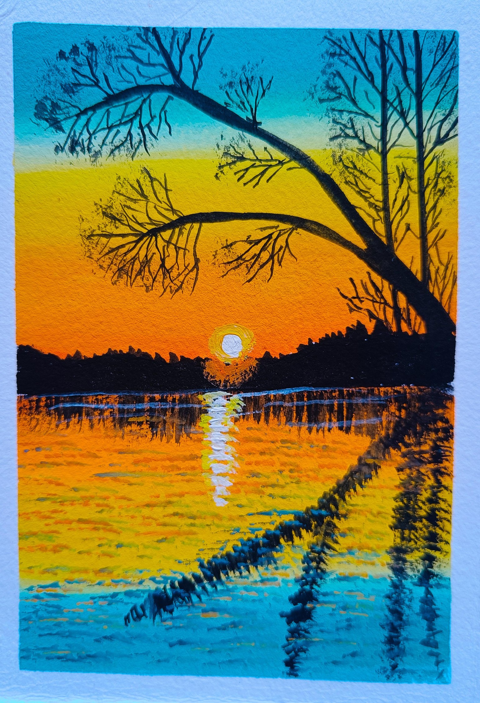 15 Days Gouache Landscape Painting - image 12 - student project