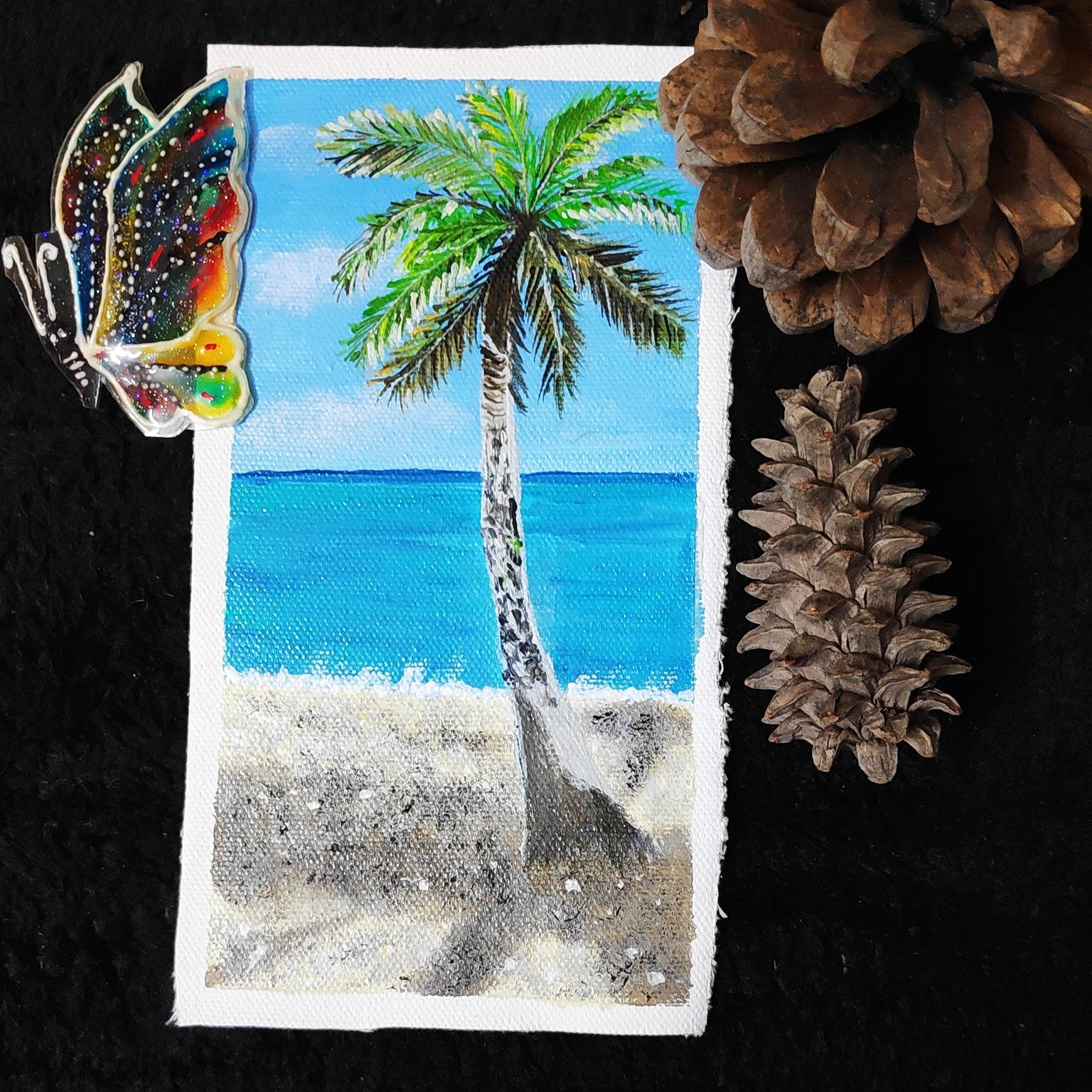 Palm Tree Acrylic Painting - image 1 - student project
