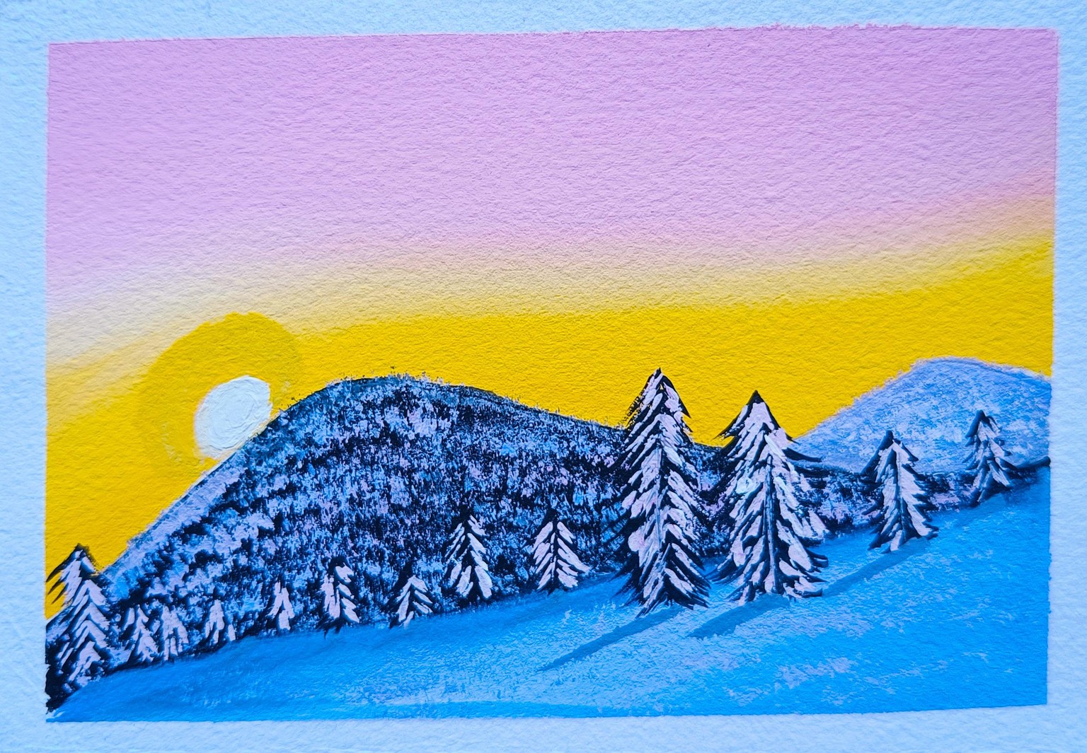 15 Days Gouache Landscape Painting - image 13 - student project