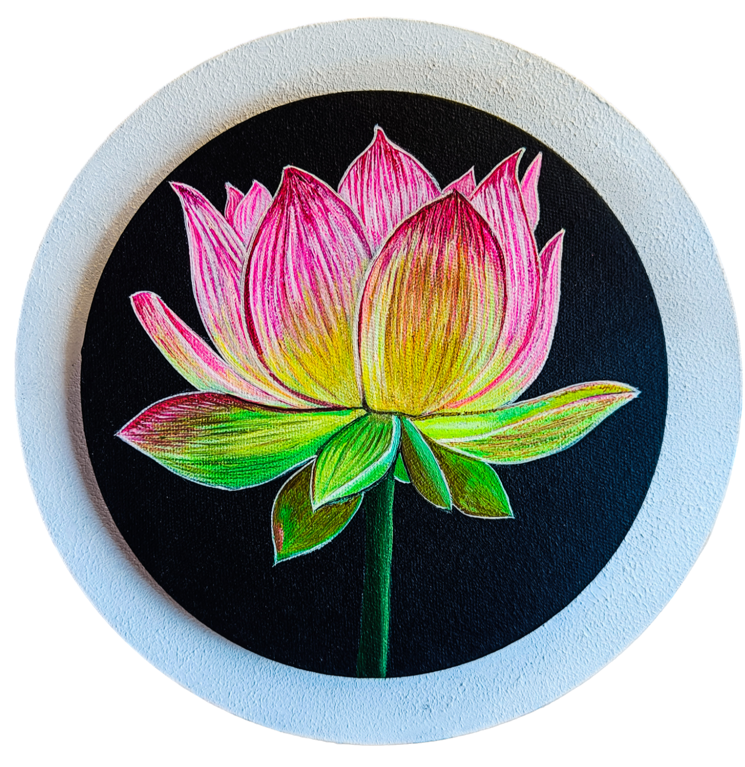 Lotus Acrylic Painting - image 1 - student project