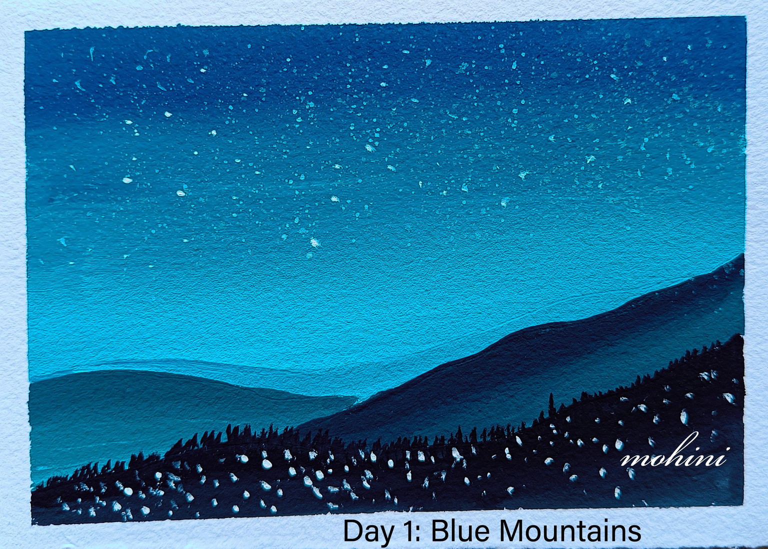 15 Days Gouache Landscape Painting - image 1 - student project