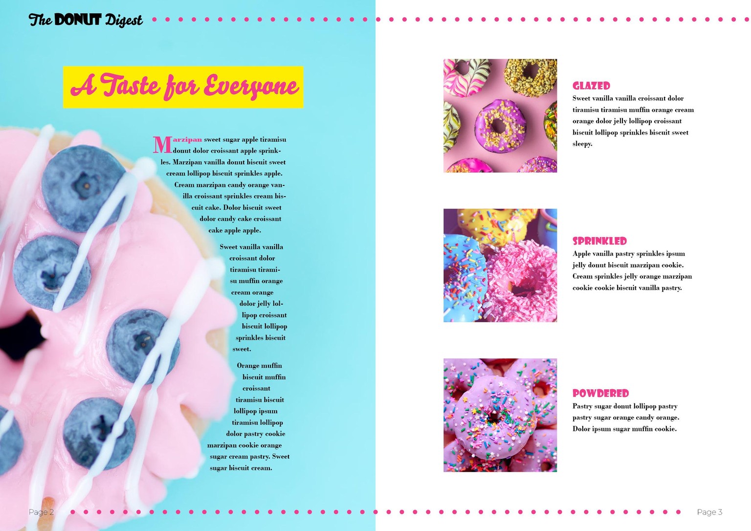 The Donut Digest Magazine - image 2 - student project