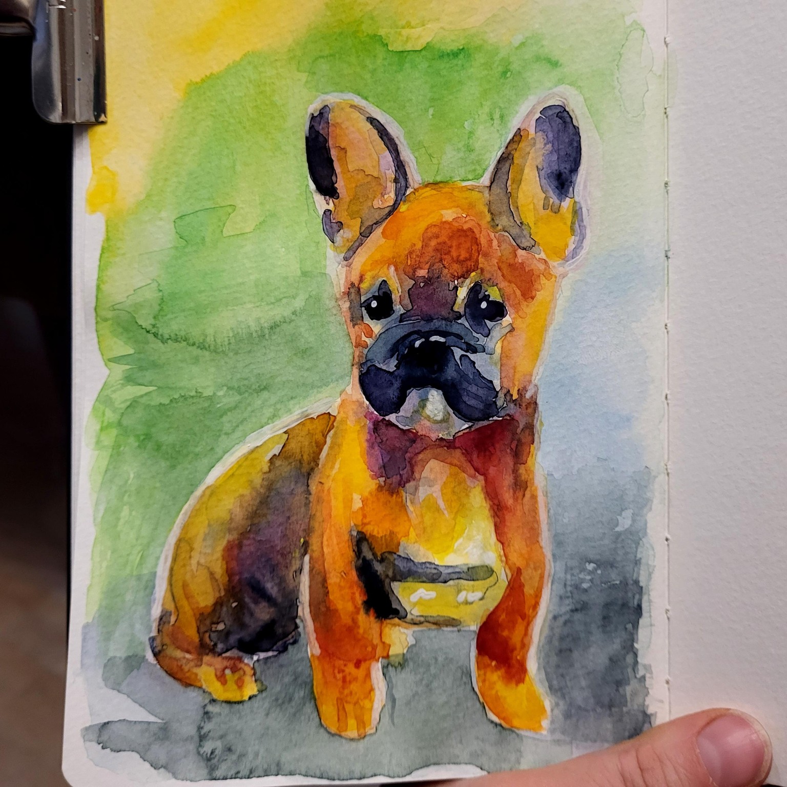 French Bulldog in fantasy colors - image 1 - student project