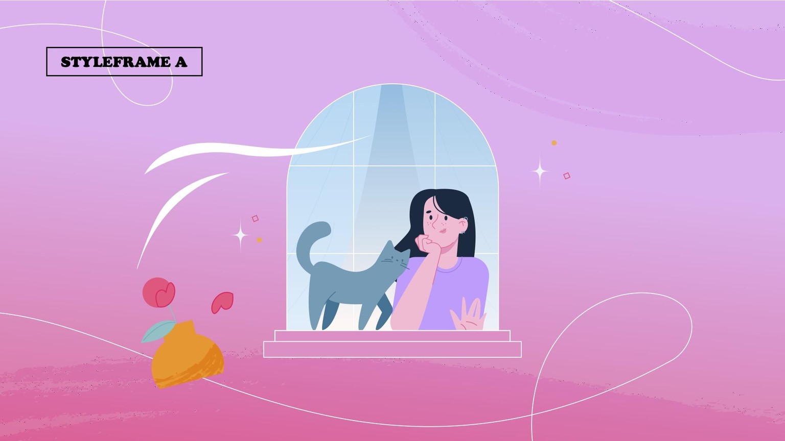 Mr. Cat - Creative Direction, Styleframes, Montage & Storyboard - image 2 - student project