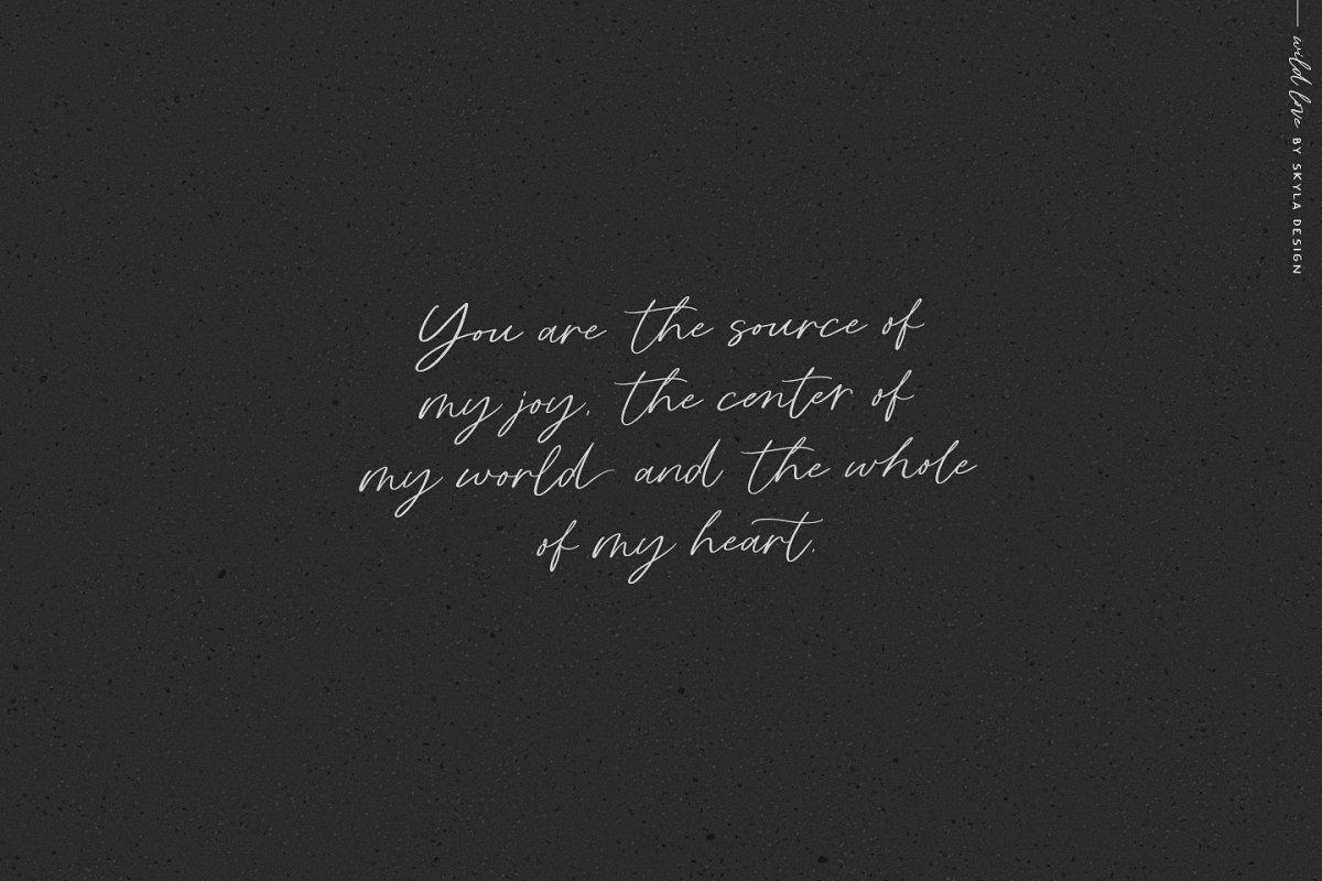 Wild Love font collection - image 3 - student project