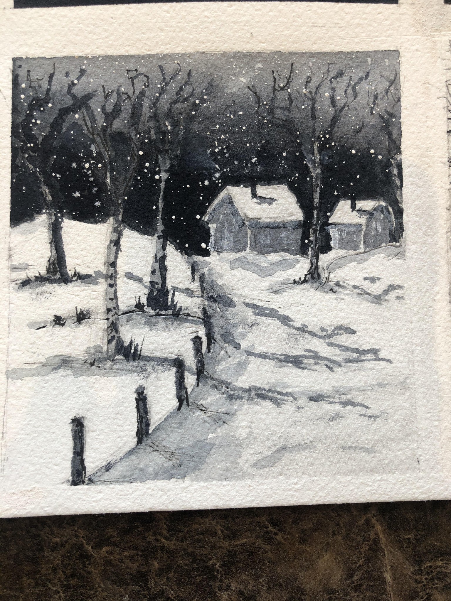 6 B & W Water Color - image 5 - student project