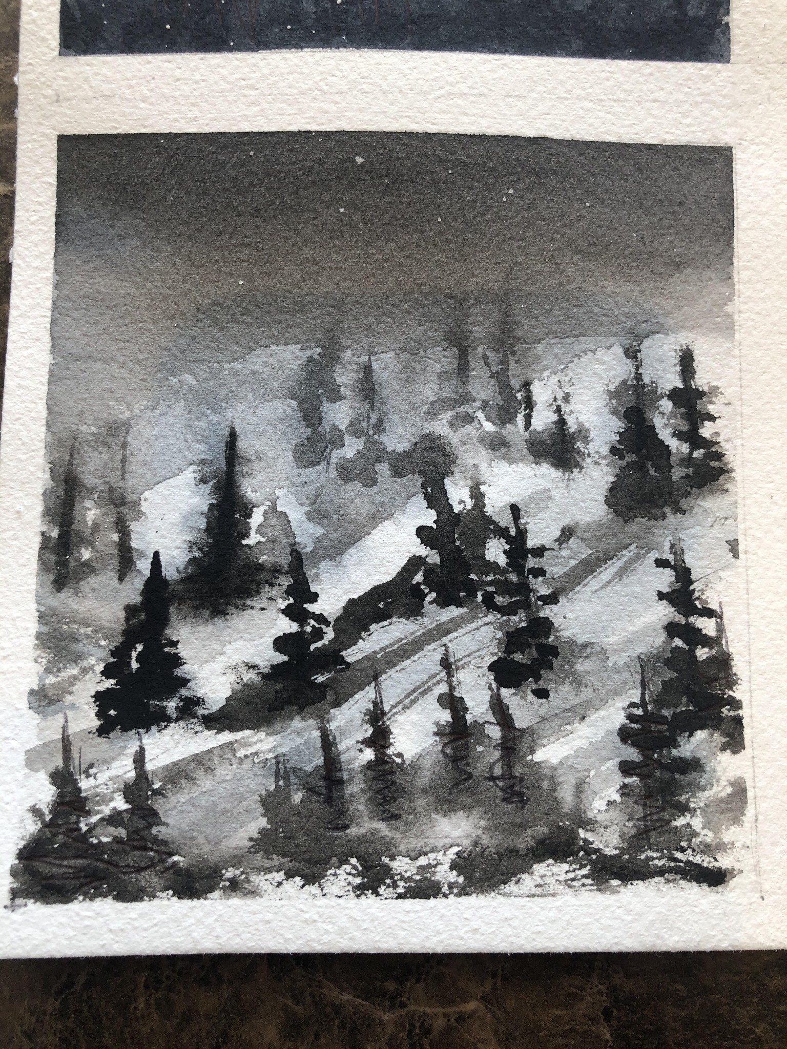 6 B & W Water Color - image 4 - student project