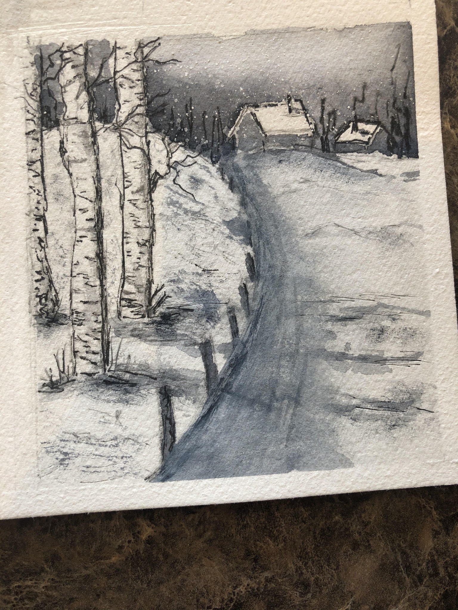 6 B & W Water Color - image 6 - student project