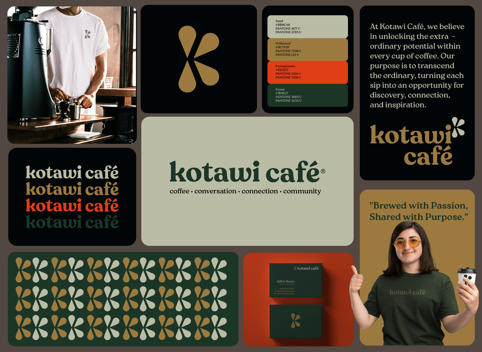 Kotawi Cafe Brand Identity System - image 1 - student project