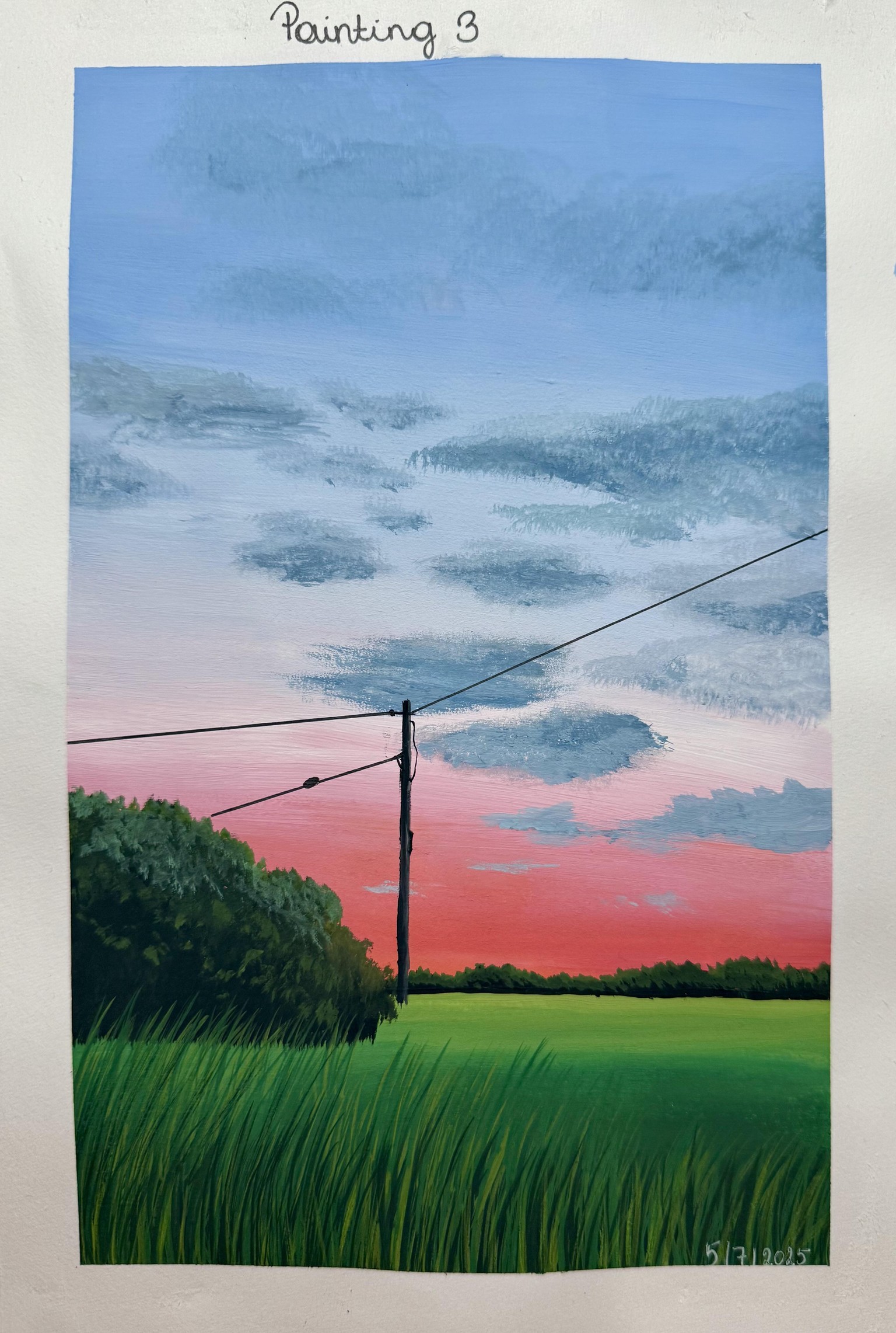 Gouache sunsets & meadows - image 3 - student project