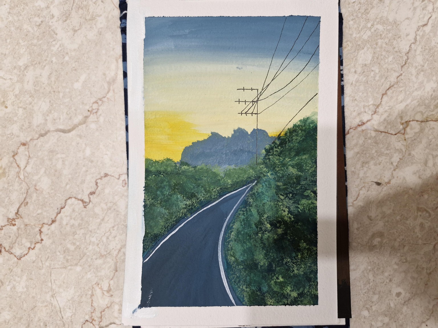 Gouache landscape Adventure - image 3 - student project