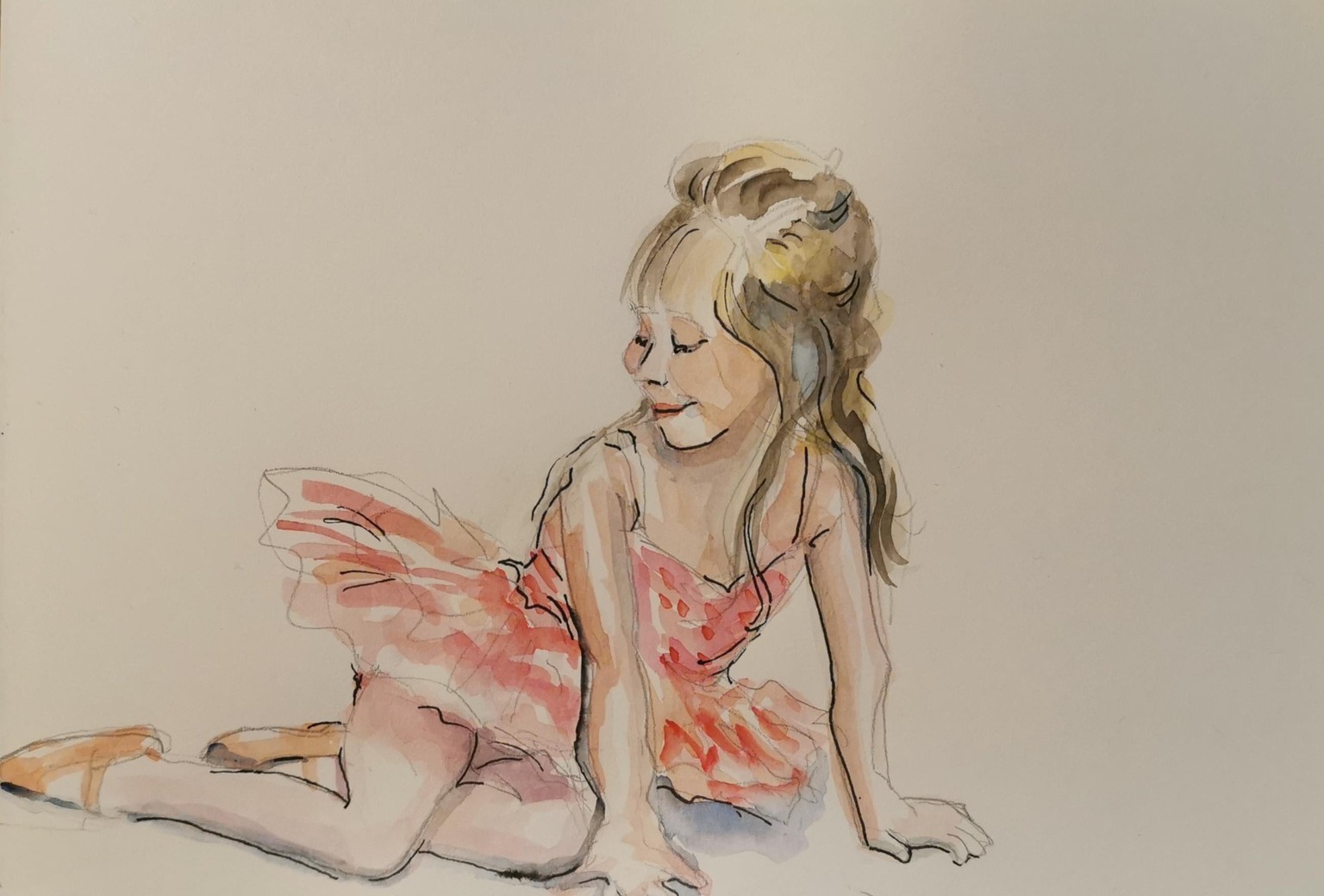 sketching people with watercolor and fountain pen - image 1 - student project