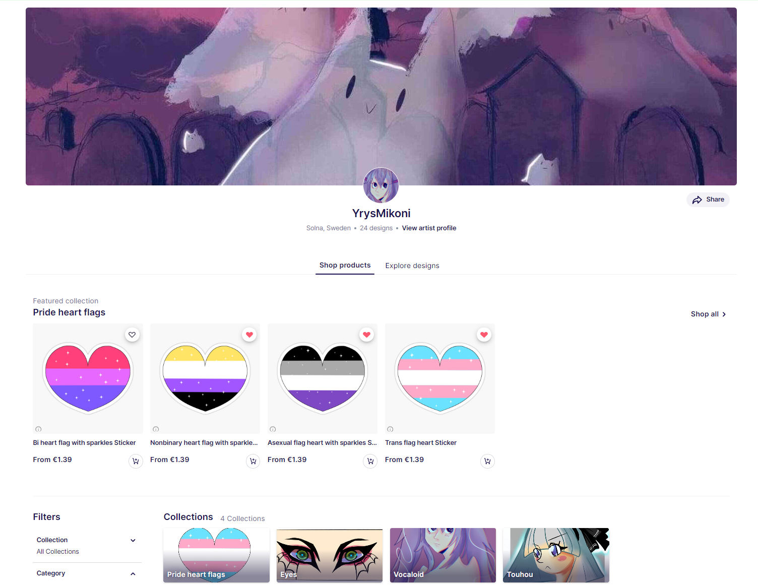 My updated redbubble shop - image 1 - student project