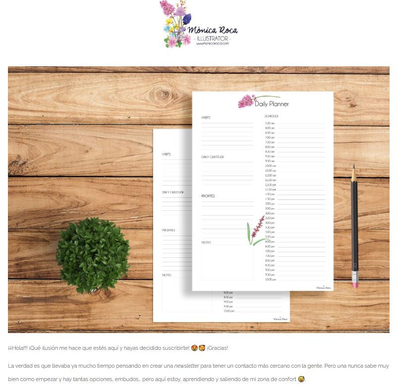 Email de bienvenida a mi newsletter - image 1 - student project
