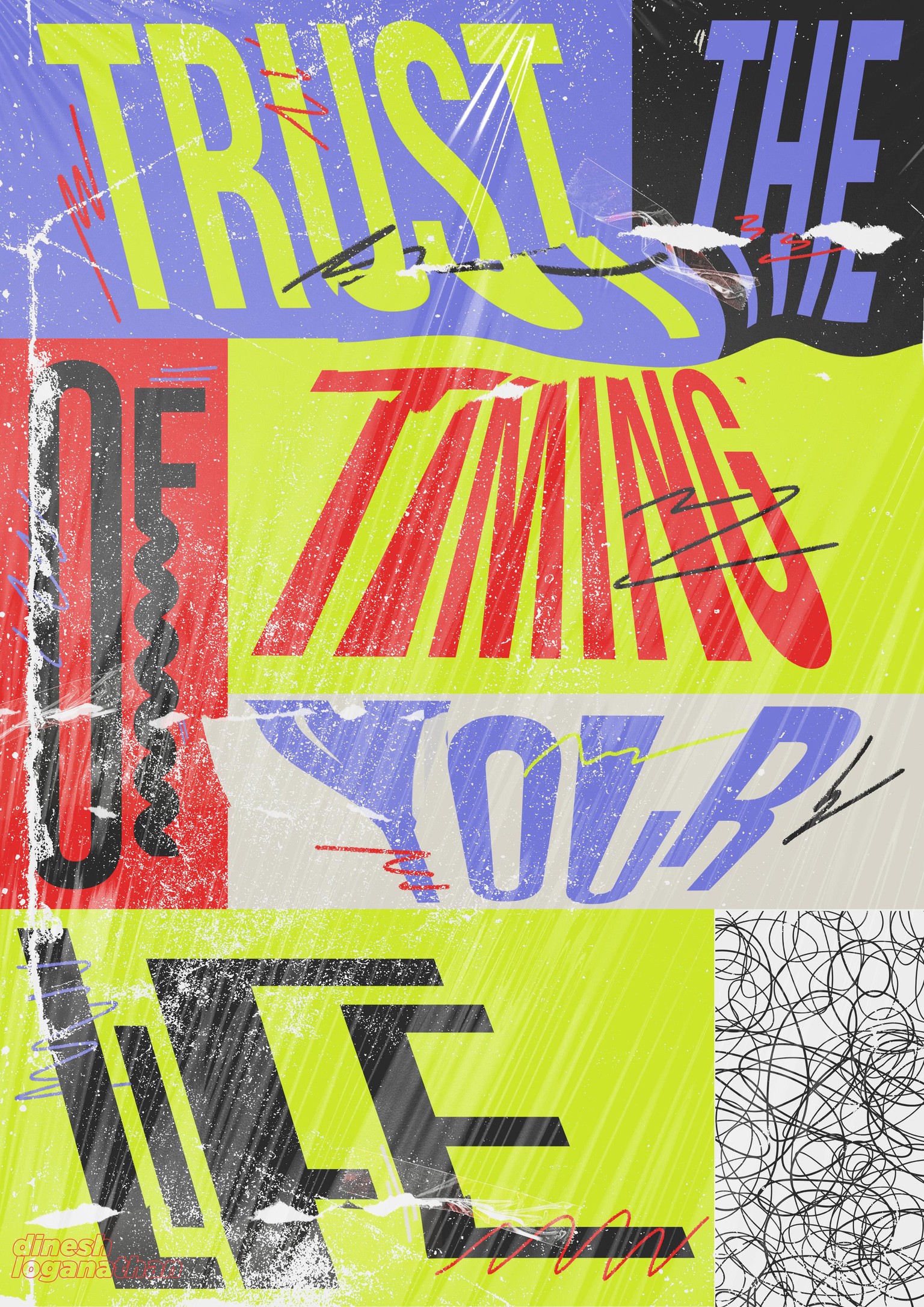 Typographic Poster design - image 1 - student project