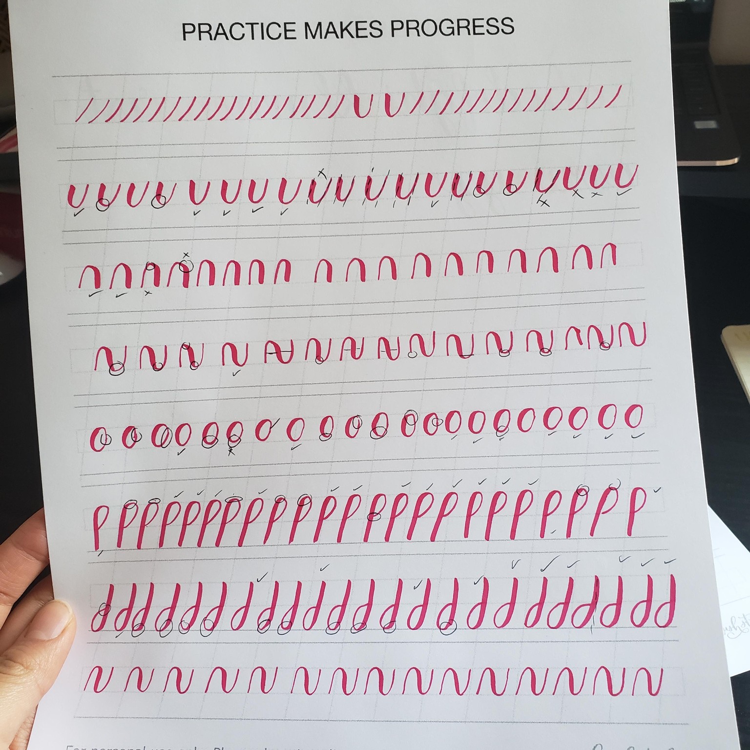 Basic strokes, lower letter, and final project - image 1 - student project