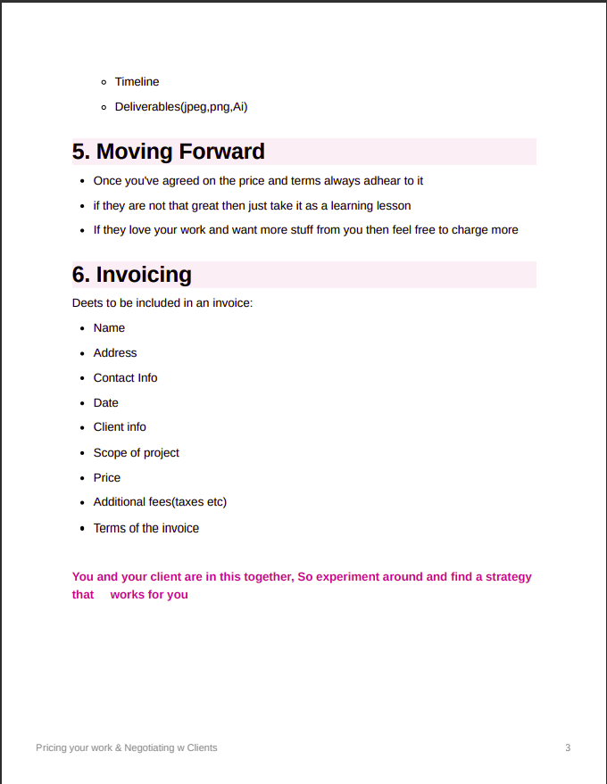 Lesson Notes - image 2 - student project